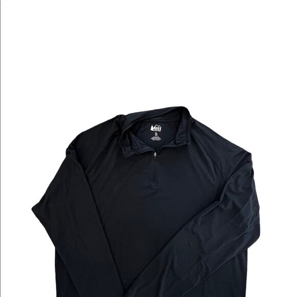 REI Black Quarter Zip Pullover - Picture 3 of 4